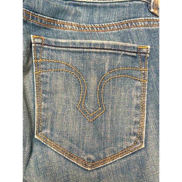 Ann Taylor LOFT Cotton Spandex Blend Curvy Boot Denim Blue Jeans Size 27/4 - Picture 7 of 16